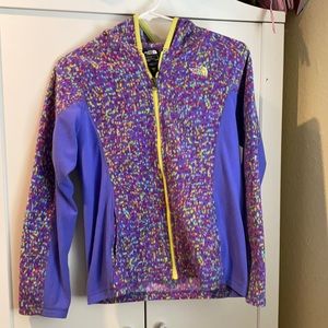 Girls zip up sweater with hood